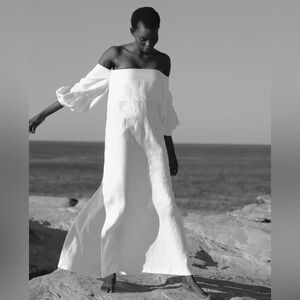 Maurie + Eve off the shoulder linen Acme Dress